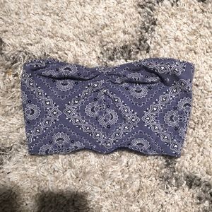 PacSun blue paisley print bandeau
